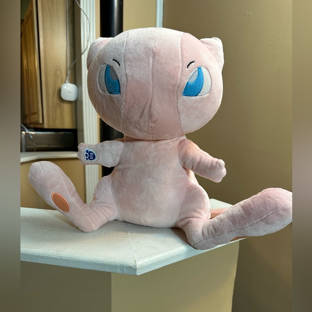Build-A-Bear Pink Plush Mew with Blue Eyes